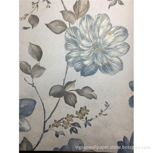 280gsm golden flower design PVC wallpaper